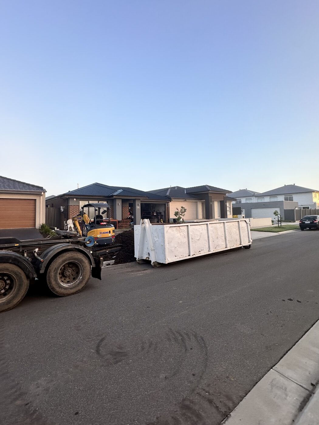 14m³ bin on site